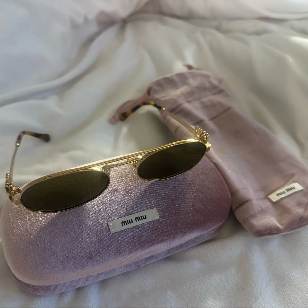 Miu Miu Oval Sunglasses - Picture 6 of 6